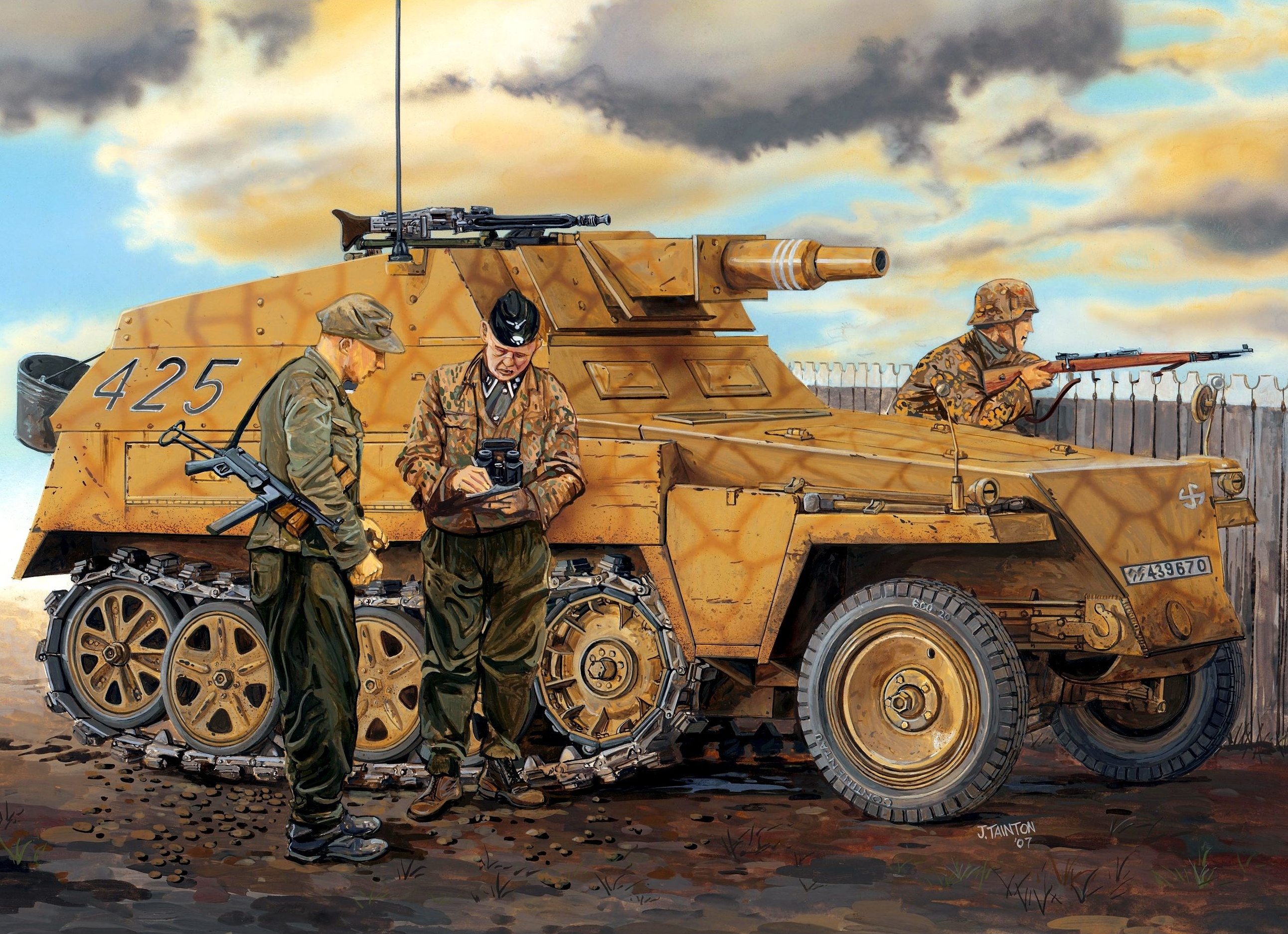Немецкий легкий пехотный бронетранспортер Sd.Kfz.250 и его «артиллерийские» версии